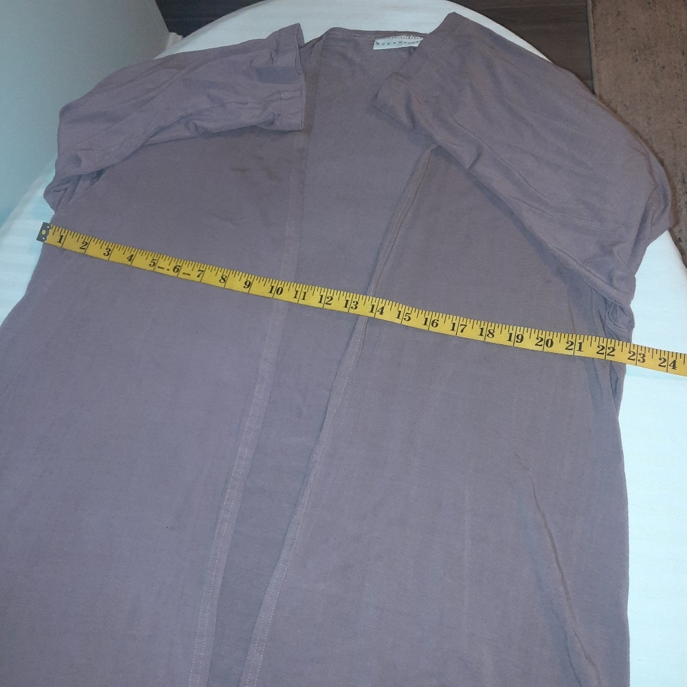Bryn Walker Tan Open-Front Sweater M - Picture 7 of 10